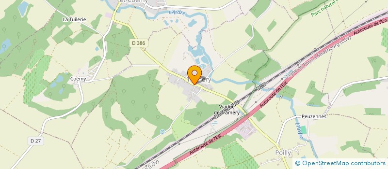 localisation de l'entreprise SCI SAINT REMY FLECHAMBAULT  TRAMERY