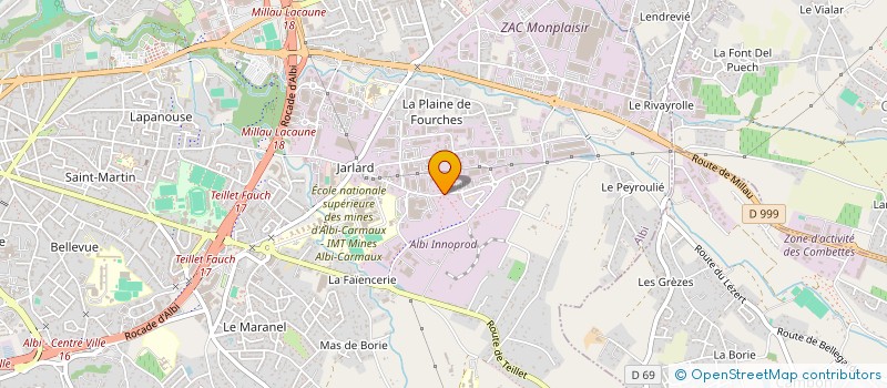 localisation de l'entreprise SCI SAINT ROCH à ALBI