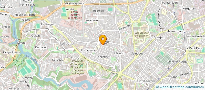 localisation de l'entreprise SCI SAINT ROCH  BREST