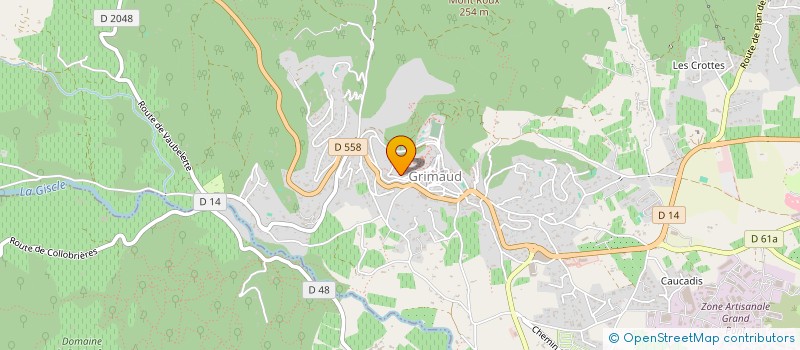 localisation de l'entreprise SCI SAINT ROCH à GRIMAUD