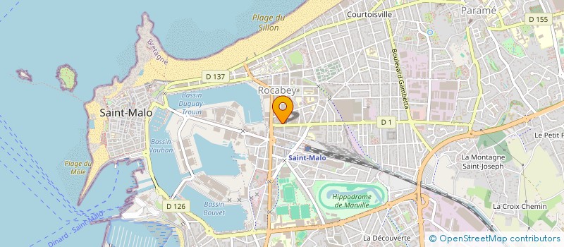 localisation de l'entreprise SCI SAINT ROCH  SAINT-MALO