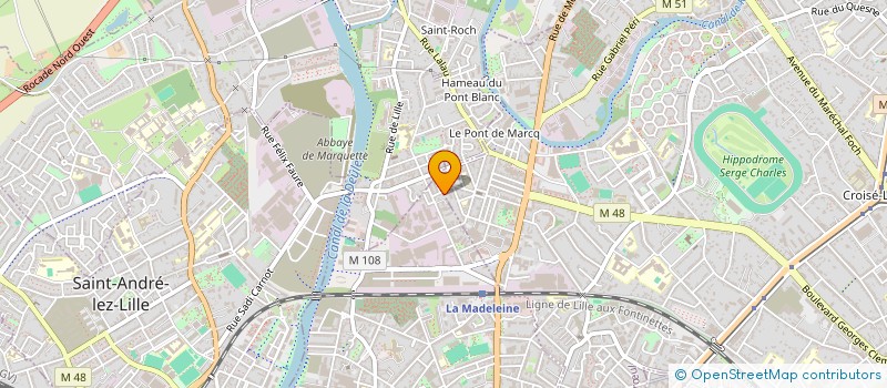localisation de l'entreprise SCI SAINT ROCH à MARCQ EN BAROEUL