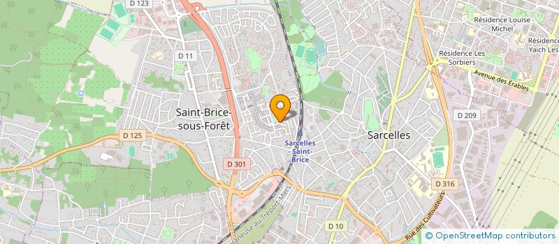 localisation de l'entreprise SCI SAINT ROCH à SAINT-BRICE-SOUS-FORET