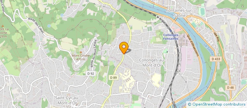 localisation de l'entreprise SCI SAINT ROMAIN  COLLONGES-AU-MONT-D'OR