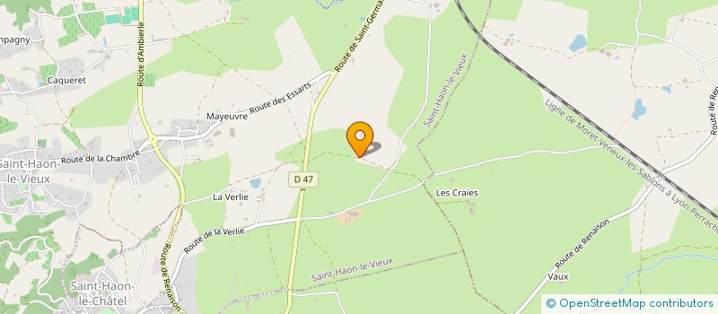 localisation de l'entreprise SCI SAINT ROMAIN  SAINT-HAON-LE-VIEUX