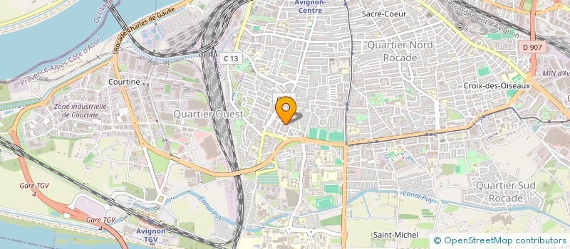 localisation de l'entreprise SCI SAINT ROMAN  AVIGNON