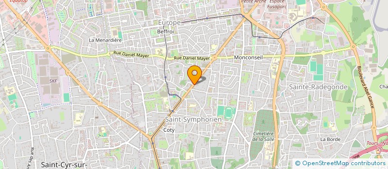 localisation de l'entreprise SCI SAINT SAENS  TOURS