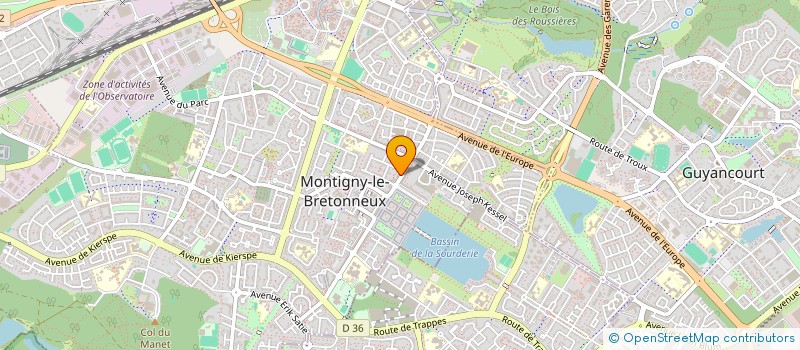 localisation de l'entreprise SCI SAINT SAENS  MONTIGNY-LE-BRETONNEUX