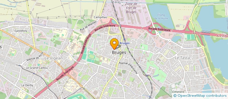 localisation de l'entreprise SCI SAINT-SAENS  BRUGES