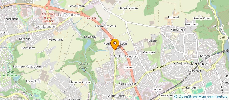 localisation de l'entreprise SCI SAINT SAMSON  GUIPAVAS