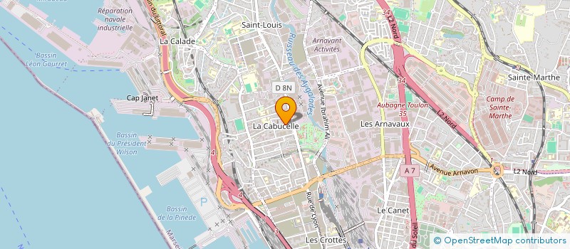 localisation de l'entreprise SCI SAINT SATURNIN à MARSEILLE