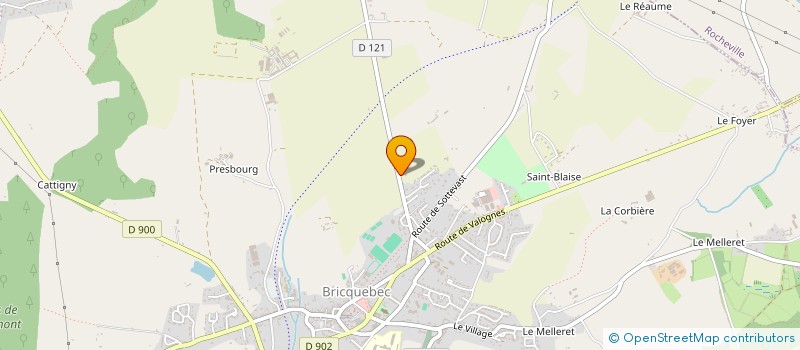 localisation de l'entreprise SCI SAINT SAUVEURAISE à BRICQUEBEC-EN-COTENTIN