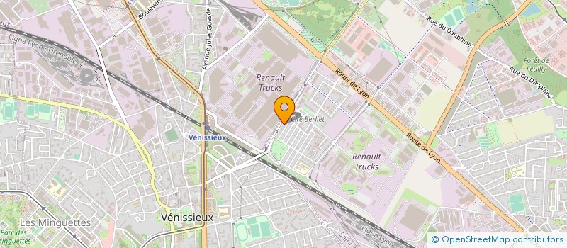 localisation de l'entreprise SCI SAINT SEBASTIEN  VENISSIEUX