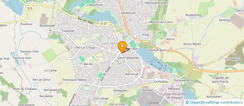 localisation de l'entreprise SCI SAINT SEBASTIEN 35  SAINT-RENAN