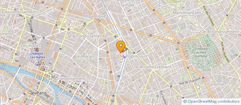 localisation de l'entreprise SCI SAINT SEBASTIEN  PARIS