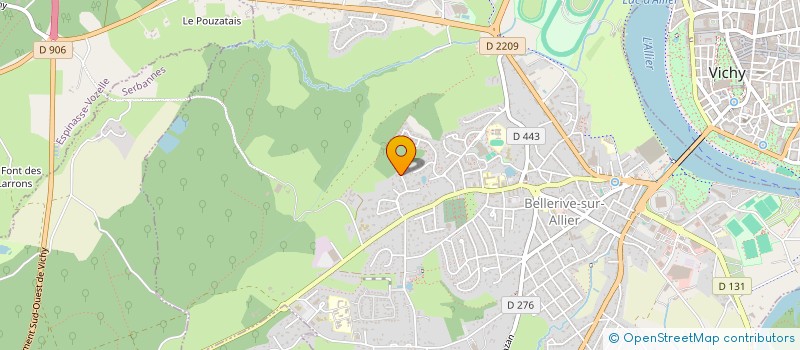 localisation de l'entreprise SCI SAINT SEBASTIEN  BELLERIVE-SUR-ALLIER