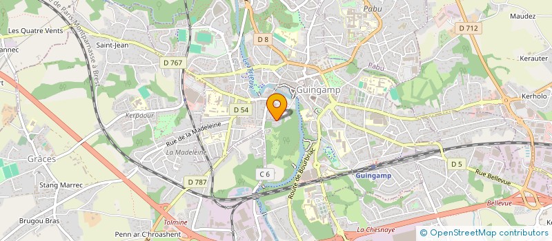 localisation de l'entreprise SCI SAINT SEBASTIEN  GUINGAMP