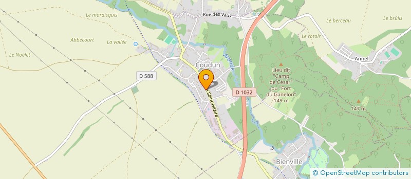 localisation de l'entreprise SCI SAINT SIMON  COUDUN