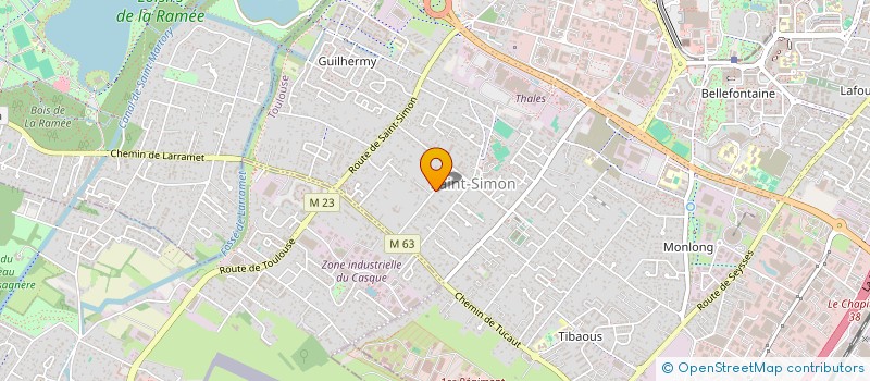 localisation de l'entreprise SCI SAINT SIMON  TOULOUSE