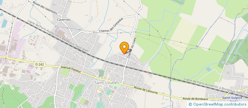 localisation de l'entreprise SCI SAINT SIMON  SAINT-LOUBES