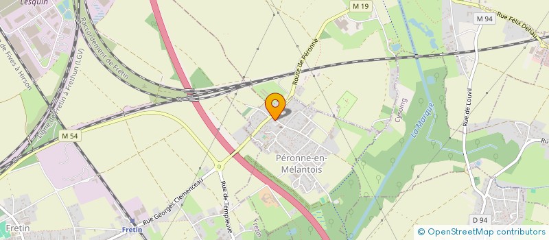 localisation de l'entreprise SCI SAINT SO à PERONNE-EN-MELANTOIS
