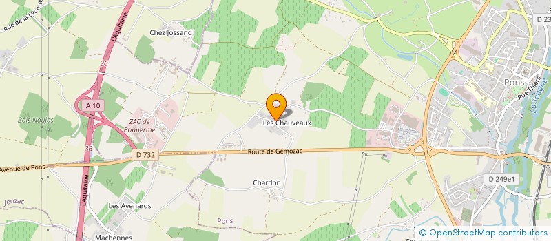 localisation de l'entreprise SCI SAINT SORLIN  SAINT-PALAIS-DE-PHIOLIN