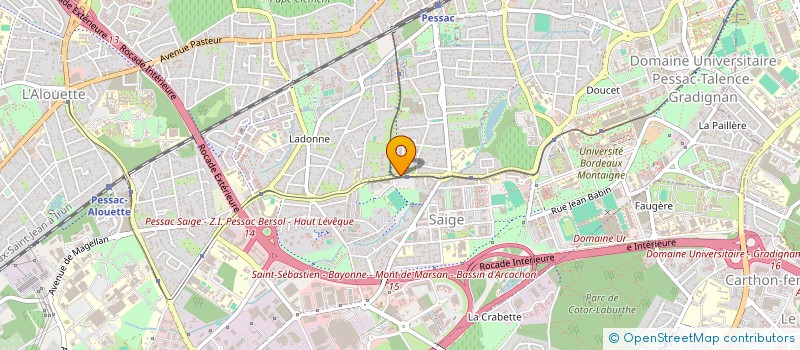 localisation de l'entreprise SCI SAINT SUL  PESSAC