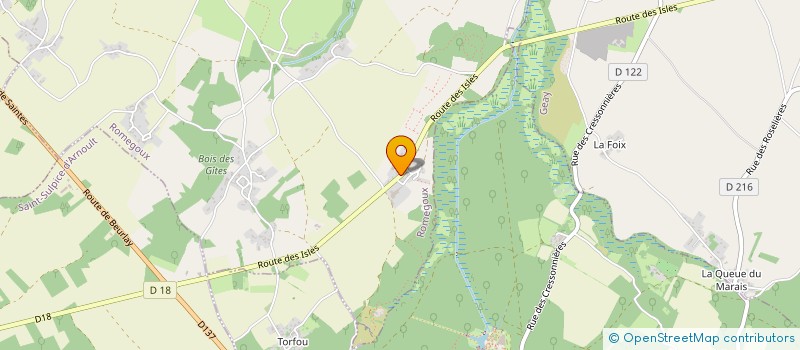 localisation de l'entreprise SCI SAINT SULPICE  ROMEGOUX