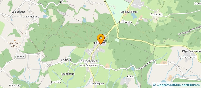 localisation de l'entreprise SCI SAINT SYLVESTRE à LE CHATENET-EN-DOGNON