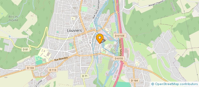 localisation de l'entreprise SCI SAINT THAURIN à LOUVIERS