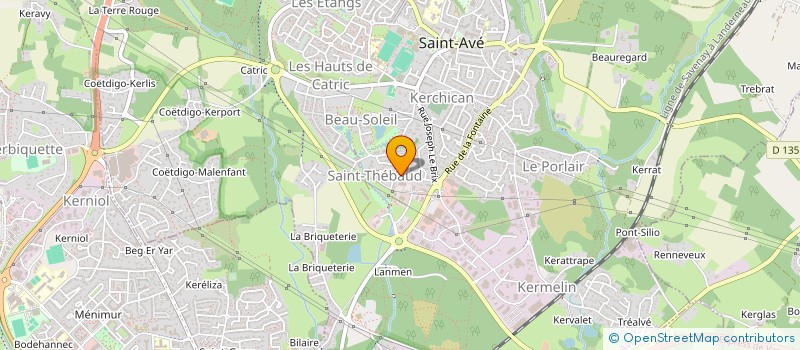 localisation de l'entreprise SCI SAINT-THEBAUD  SAINT-AVE
