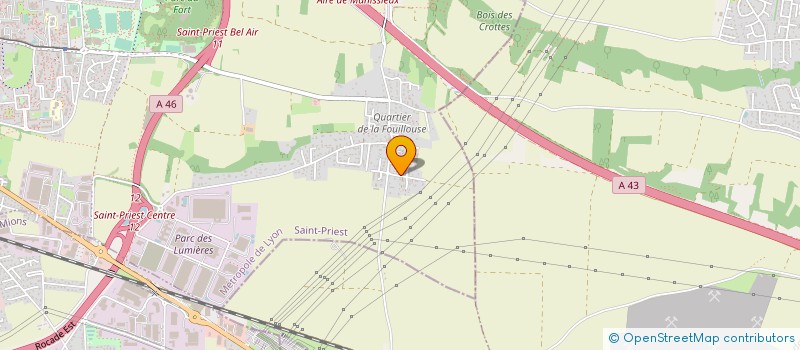 localisation de l'entreprise SCI SAINT THOMAS à SAINT-PRIEST