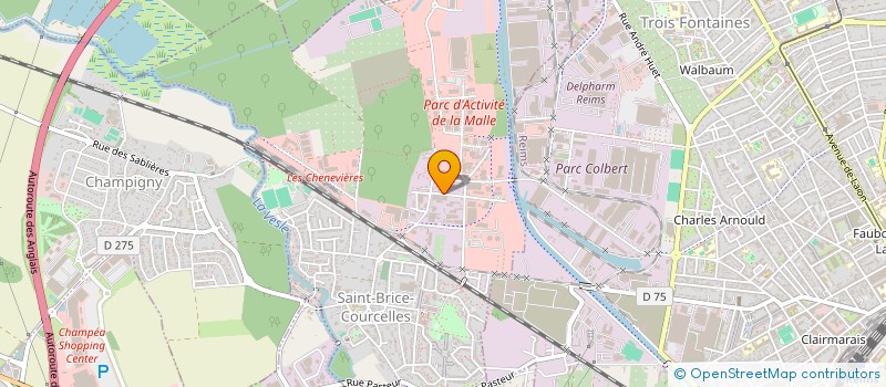 localisation de l'entreprise SCI SAINT THOMAS  SAINT-BRICE-COURCELLES