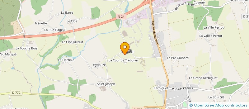 localisation de l'entreprise SCI SAINT THOMAS  GUER