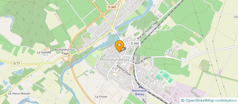 localisation de l'entreprise SCI SAINT THOMAS  MONTREUIL-BELLAY