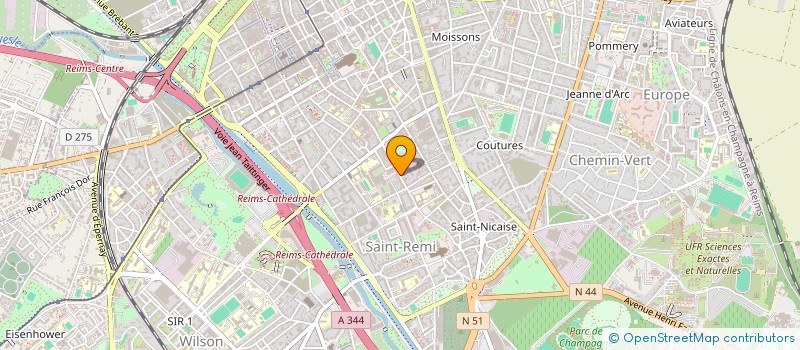 localisation de l'entreprise SCI SAINT TIMOTHEE  REIMS