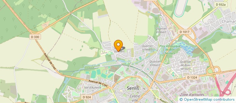 localisation de l'entreprise SCI SAINT TRON  SENLIS