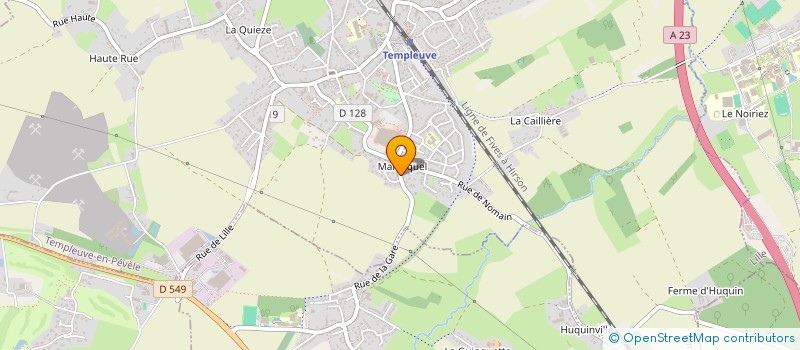 localisation de l'entreprise SCI SAINT VAAST 01  TEMPLEUVE-EN-PEVELE