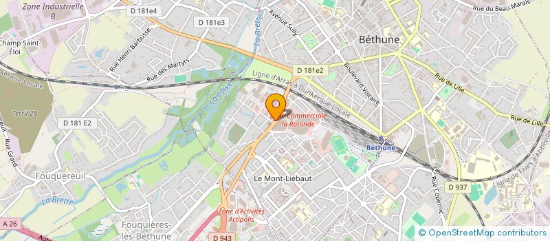 localisation de l'entreprise SCI SAINT VAAST  BETHUNE