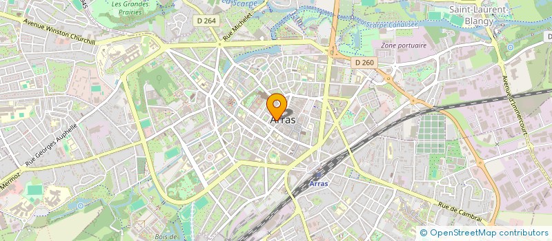 localisation de l'entreprise SCI SAINT VENANT à ARRAS