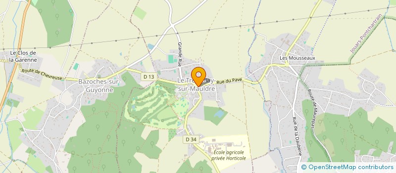 localisation de l'entreprise SCI SAINT VIGOR  LE TREMBLAY-SUR-MAULDRE