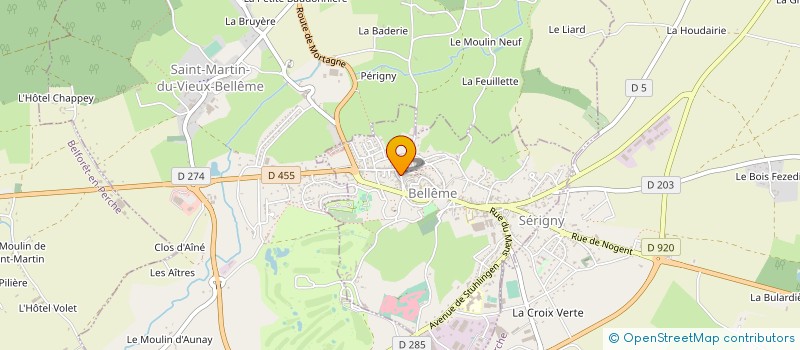 localisation de l'entreprise SCI SAINT VINCENT à BELLEME
