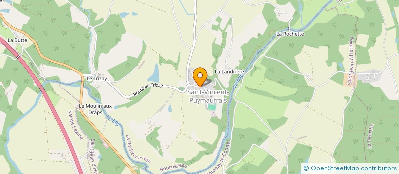 localisation de l'entreprise SCI SAINT VINCENT  BOURNEZEAU