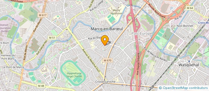 localisation de l'entreprise SCI  SAINT VINCENT  MARCQ-EN-BARUL