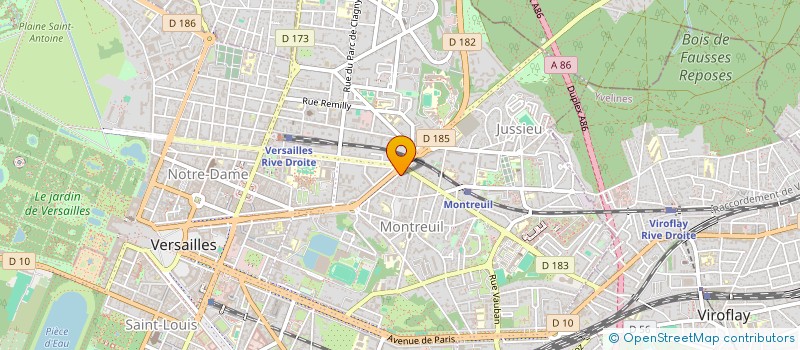 localisation de l'entreprise SCI SAINT VINCENT à VERSAILLES