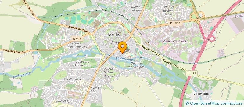 localisation de l'entreprise SCI SAINT VINCENT  SENLIS