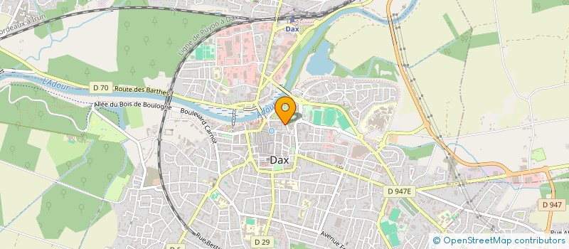 localisation de l'entreprise SCI SAINT VINCENT  DAX
