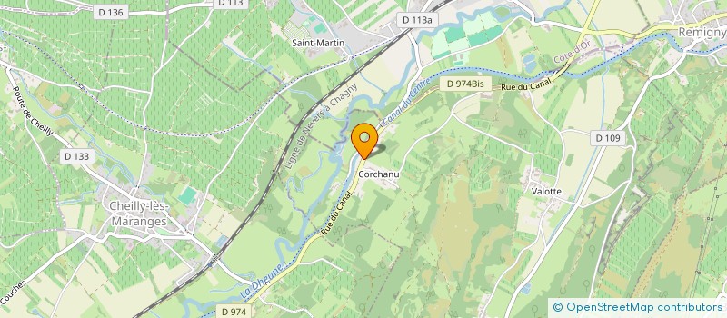 localisation de l'entreprise SCI SAINT VINCENT  CHASSEY-LE-CAMP