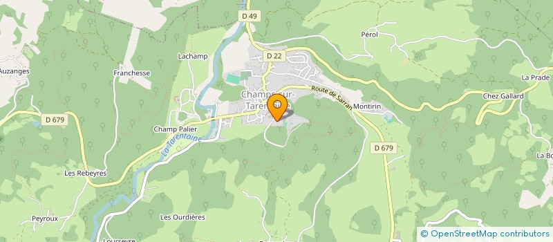 localisation de l'entreprise SCI SAINT VINCENT à CHAMPS-SUR-TARENTAINE-MARCHAL