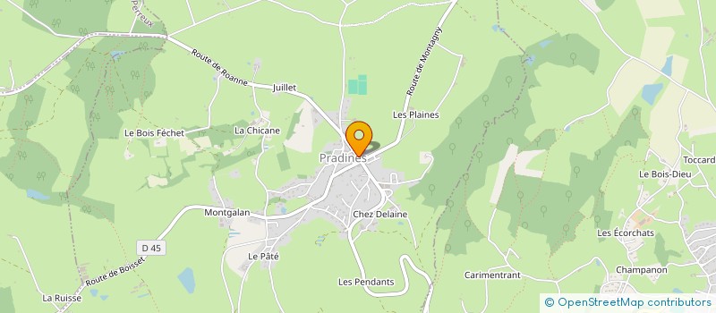 localisation de l'entreprise SCI SAINT VINCENT  PRADINES